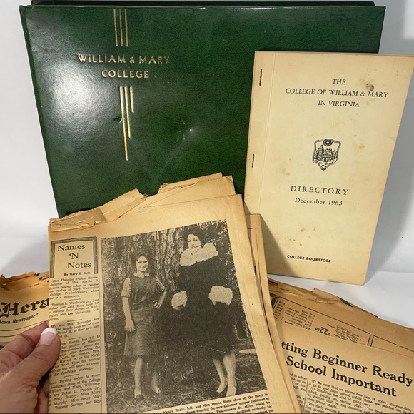 William and Mary College Virginia memorabilia 1963 - Picture 1 of 7